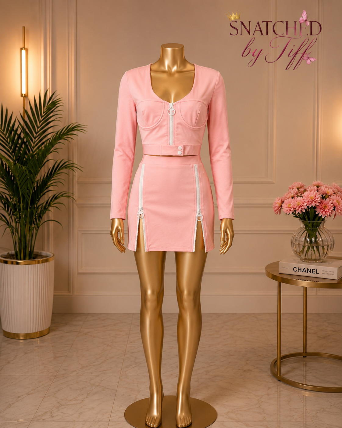 Pretty in Pink Skirt Set