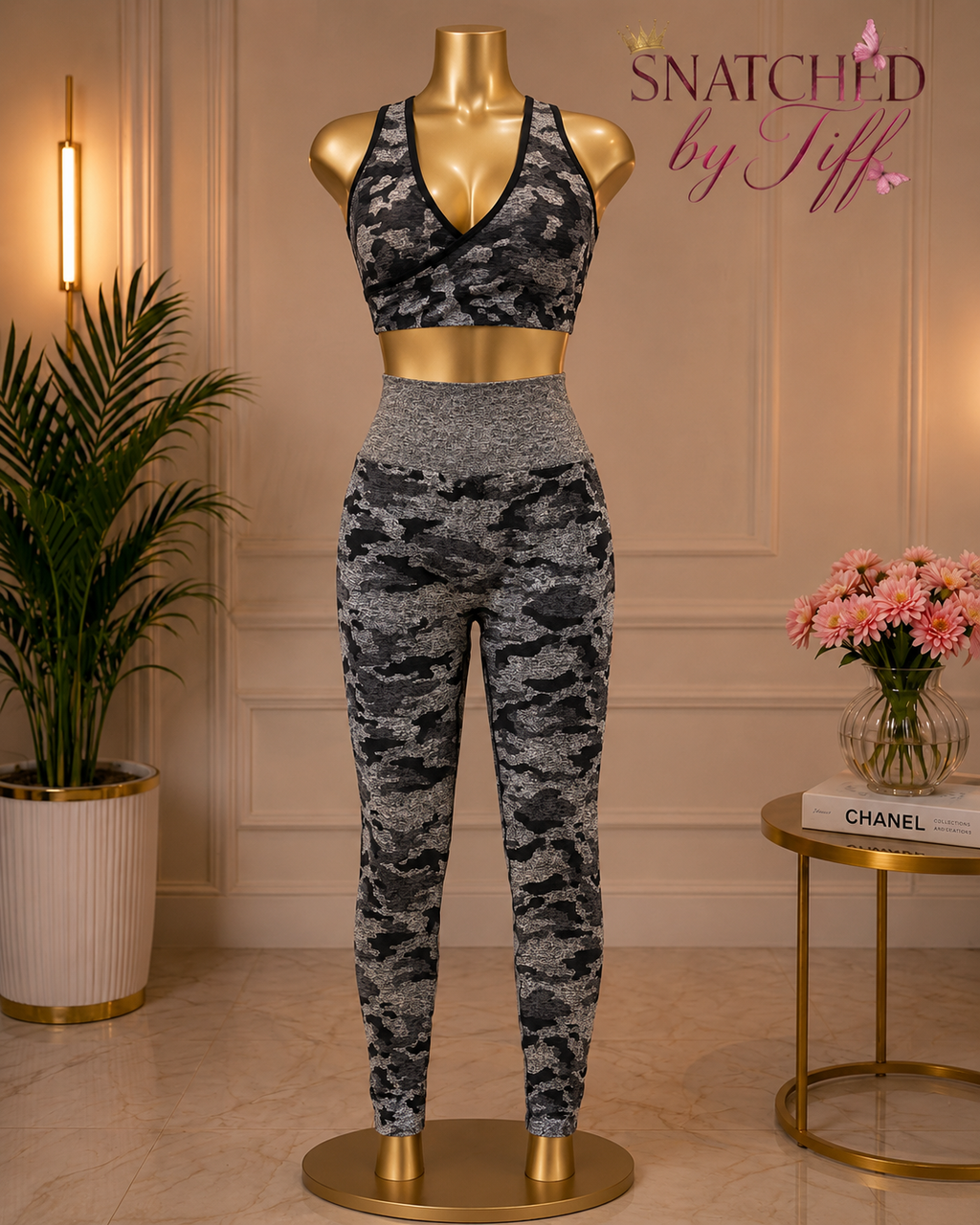 Grey Camo Active Set