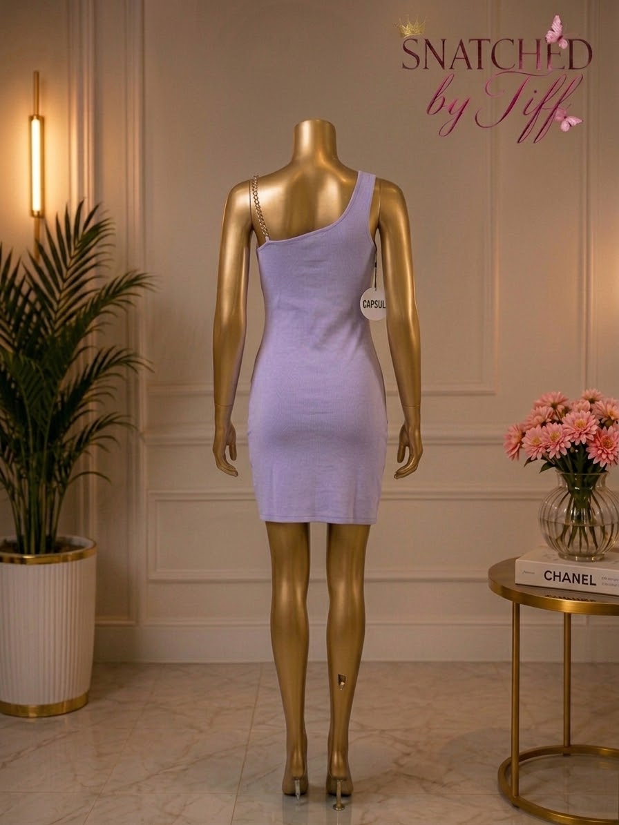 Lavender Chain Reaction Dress - Purple
