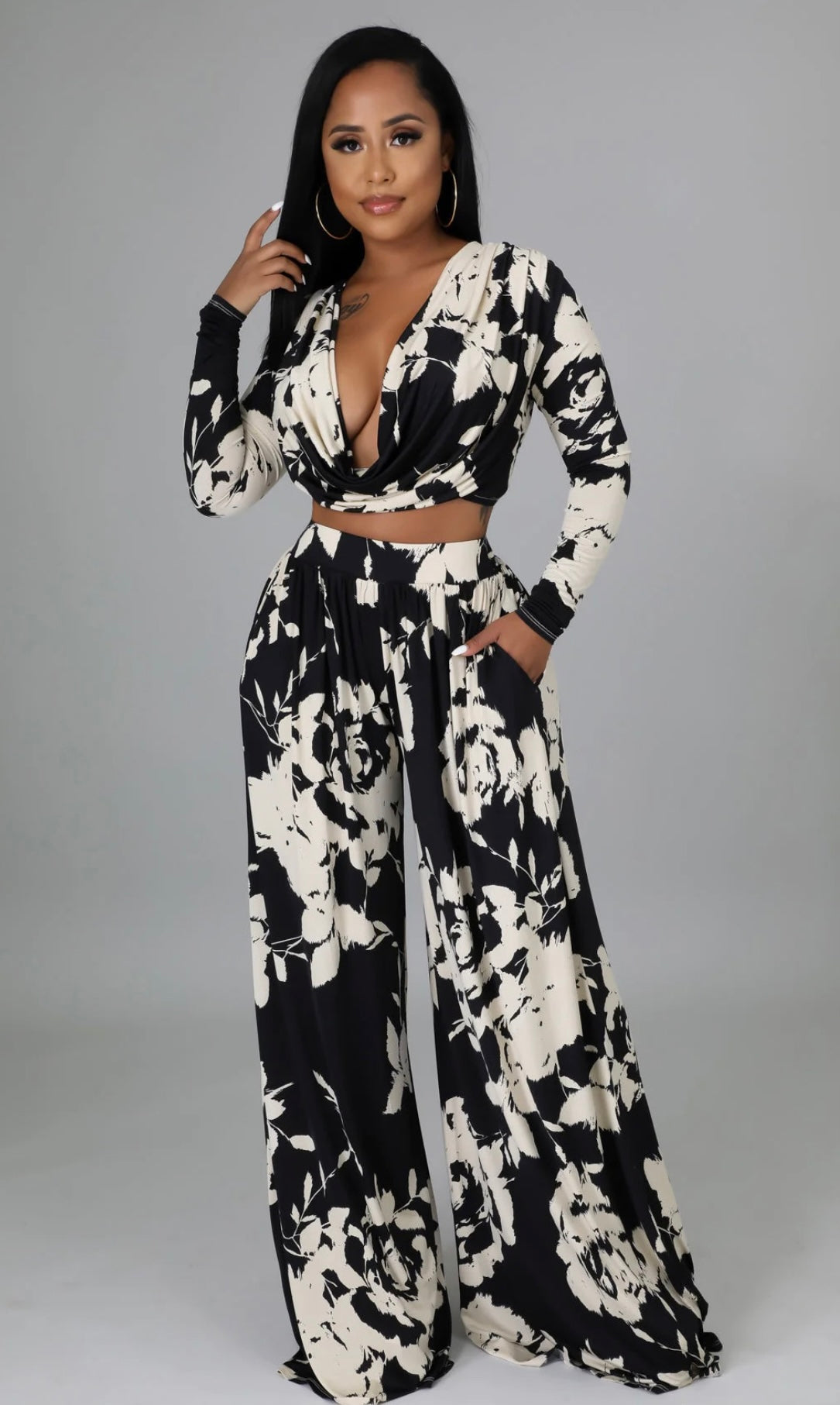 Class Act Flower Two-Piece Set - Multi