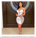 Black Pearl Dress - White