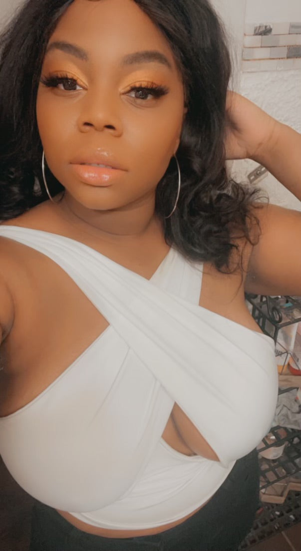 White Criss Cross Top - White