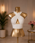 White Criss Cross Top - White