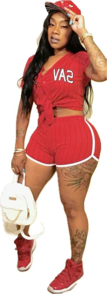 Savage Two-Piece Set - Red