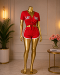 Savage Two-Piece Set - Red